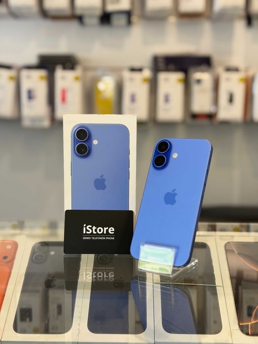 iPhone 16 Ultramarine • 128 GB • niebieski • 92% bateria • GWARANCJA • raty !!!