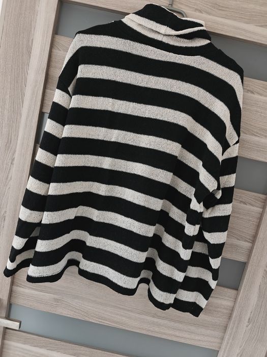 Golf w paski z bawełną i wiskozą Zara roz S