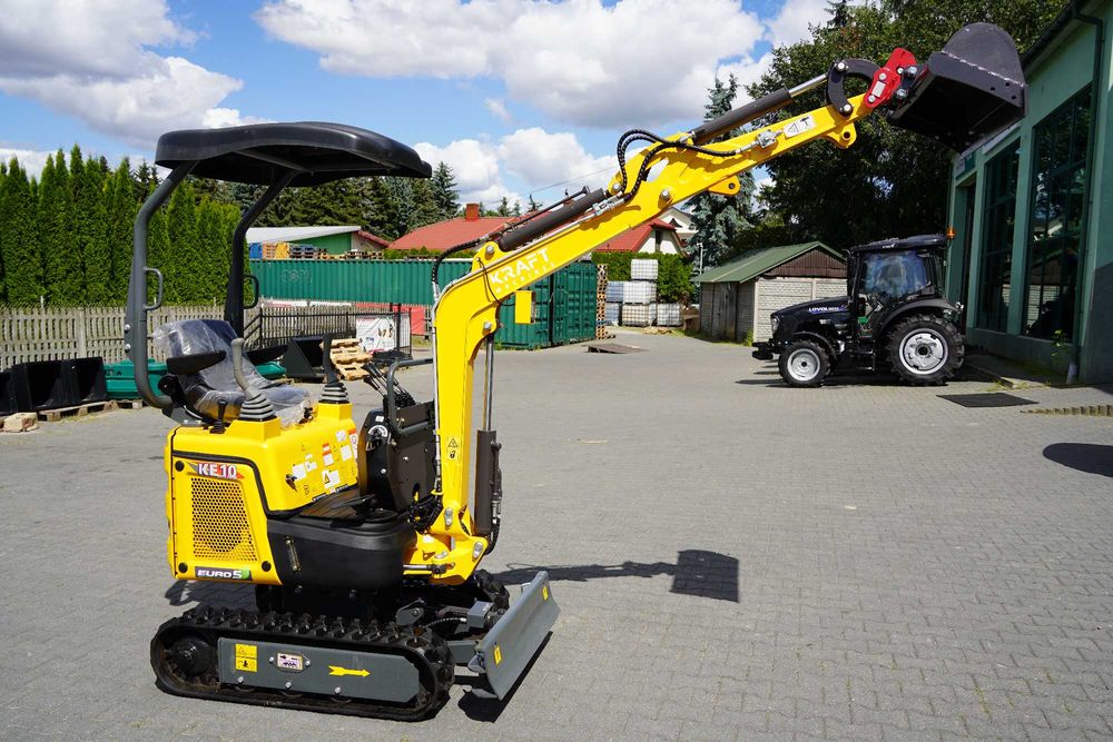 Minikoparka KRAFT KE10 Proline ( Wydajna hydraulika )