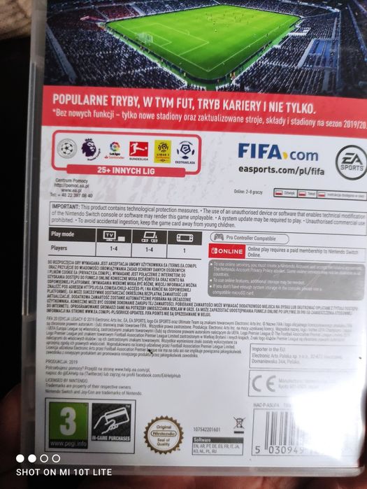 Gra FIFA 20 na konsolę Nintendo switch