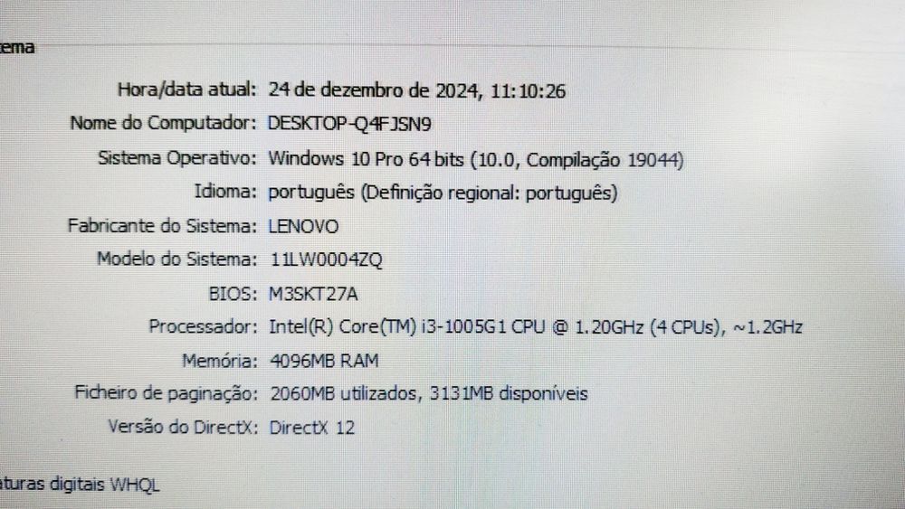 Mini computador Lenovo