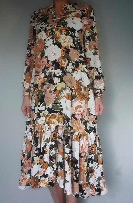 Sukienka ICHI rozmiar 38 | kwiatowa | boho