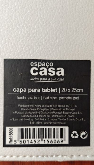 Capa Tablet 20x25