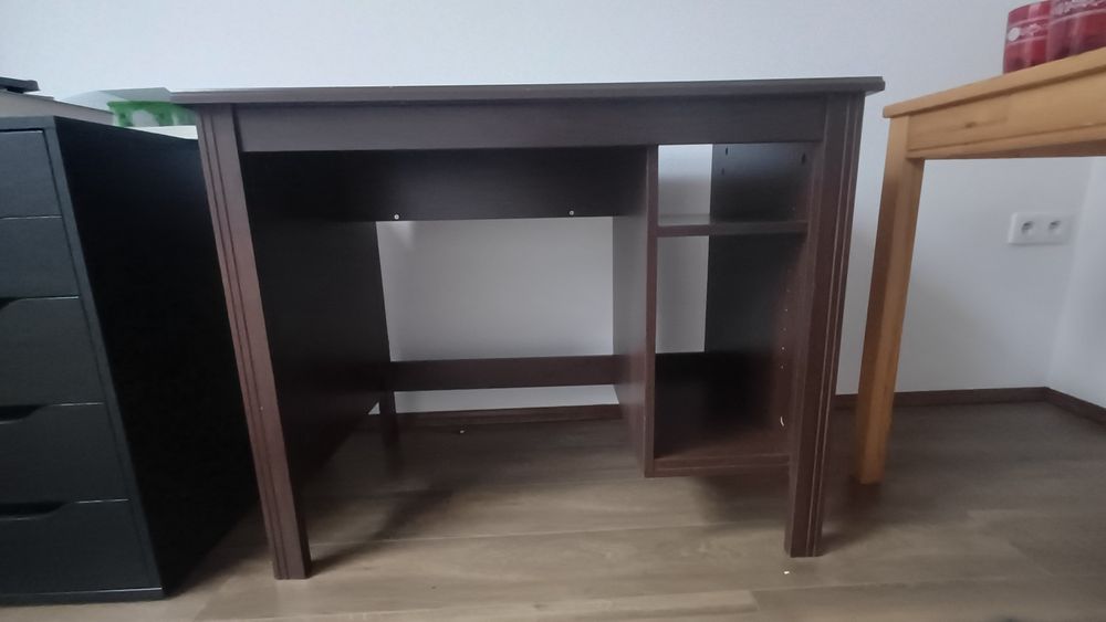 Biurko Brusali Ikea czarnobrąz