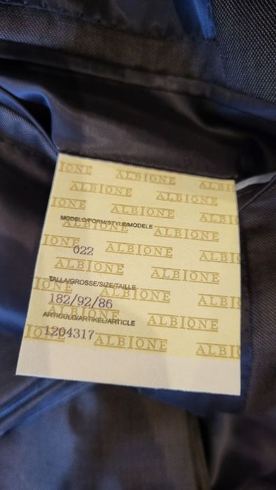 Garnitur ślubny ALBIONE jak nowy na 182 cm ślub wesele studniówka