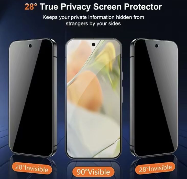 Гидрогелевая пленка (2 плёнки) для Google Pixel 7 Pro Антишпион