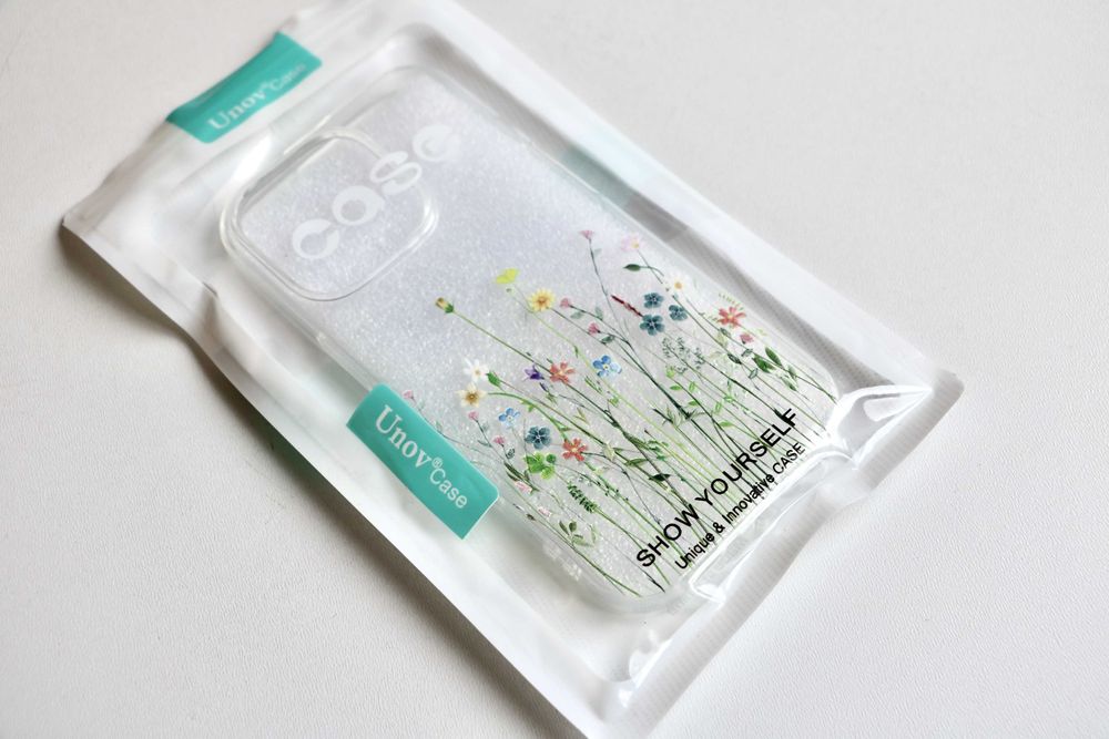 чехол Unov Case Flower Bouquet для iPhone 13 Pro/14 Pro новый