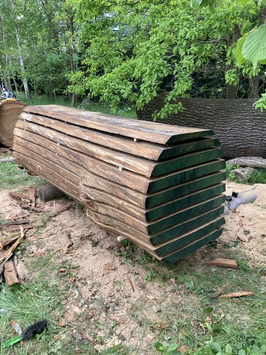 Monolity dębowe / foszty / orzech włoski / dąb / plastry  żywica deski