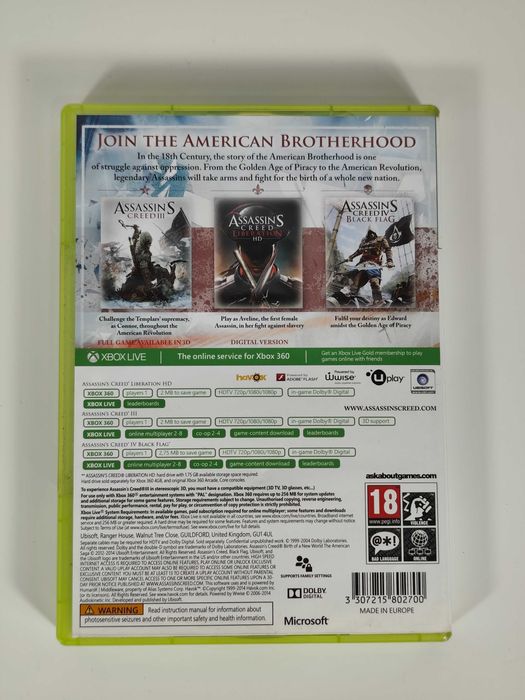 Assassins Creed - Birth Of A New World - The American Saga - Xbox 360