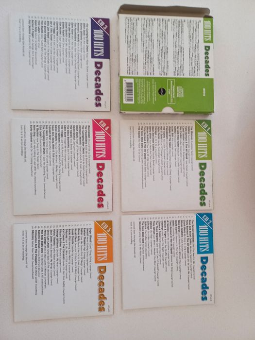 Caixa 5 Cd's 100 Hits Decades