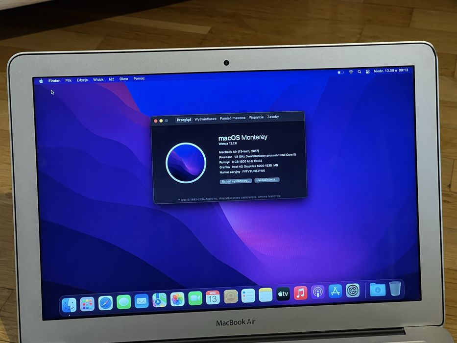 Macbook Air 2017 A1466 i5/8GB/128GB