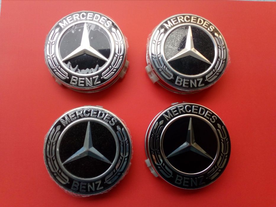 centros jante Mercedes 75mm emblemas tampa logótipo encaixe AMG CLA VW
