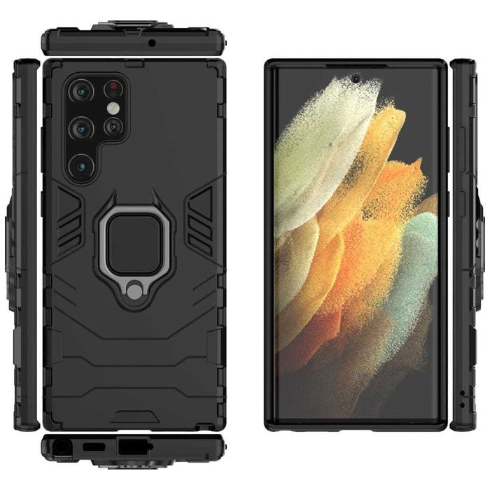 Etui Pancerne do Samsung Galaxy S22 Ultra + Szkło Hartowane
