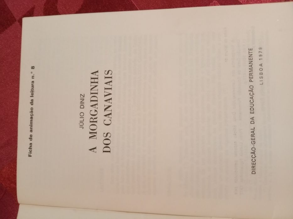 Livro a Morgadinha dos Canaviais