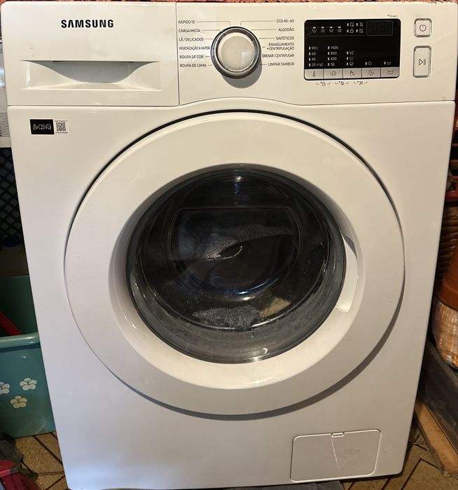 Com Garantia: Maquina de lavar roupa samsung 9Kg WW90TA026TE