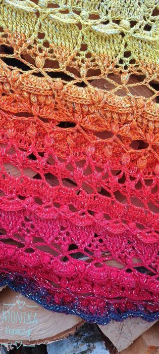 Chusta handmade ręcznie robiona szydełko