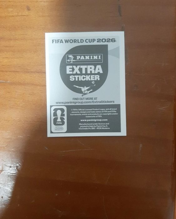 Panini Alphonso Davies Extra Sticker Purple World Cup 2026
