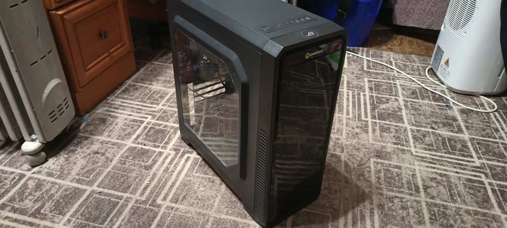 Корпус gamemax с подсветкой + 3 вентилятора