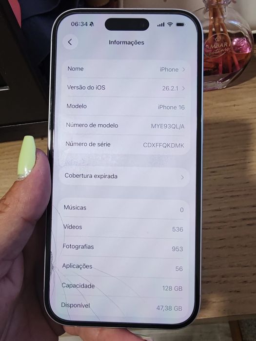 Iphone 16 128gb em perfeito estado
