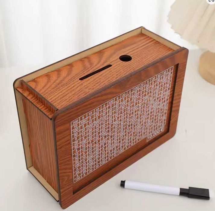 Mealheiro de Madeira para Poupança – 1.000€ a 10.000€