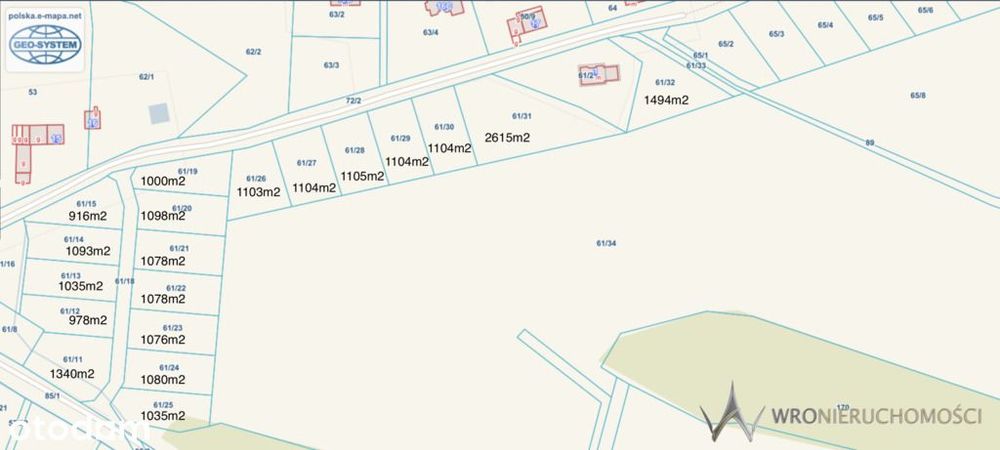 Działki budowlane 916m2 do 2615m2|mpzp|kanalizacja