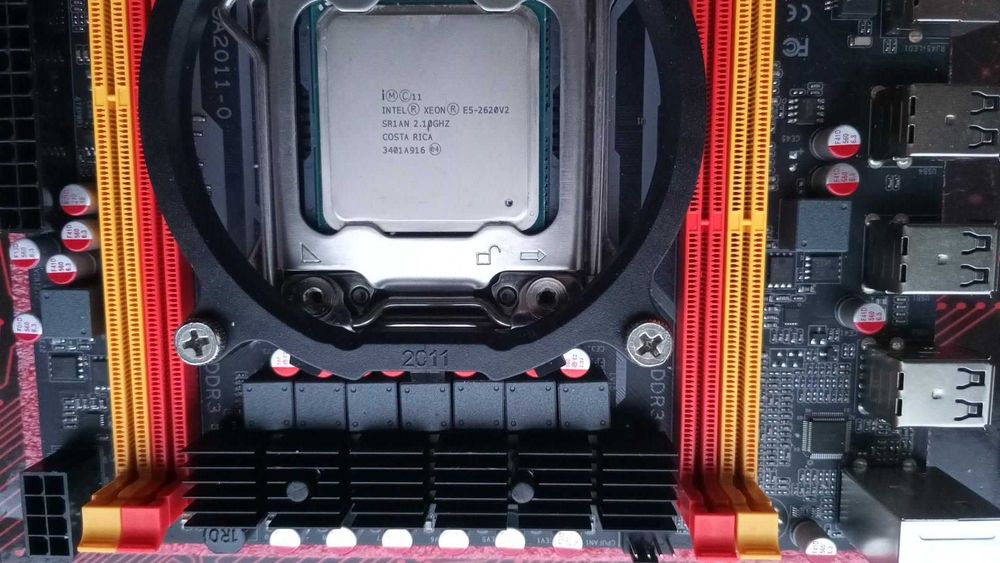 Материнская плата S2011 Н79 с процессором 8 ядер Intel Xeon Е5-2650 V2