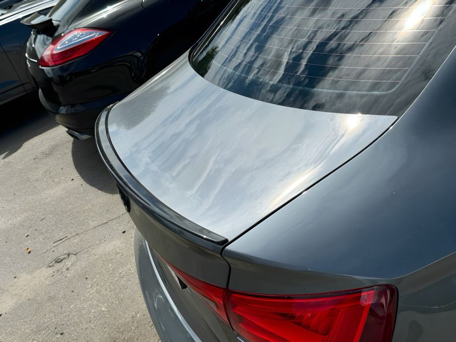 Спойлер ліп на багажник Audi A3 2013-2020 ABS пластик, чорний глянець