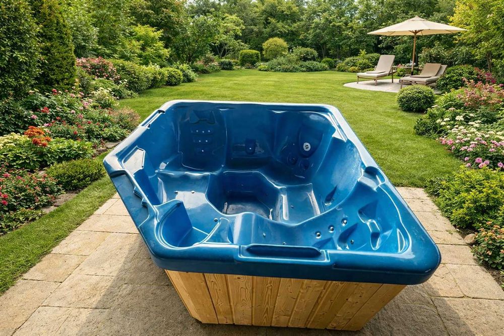 Balia bania jacuzzi zestaw masaż piec LED pokrywa OD RĘKI basen NOWOŚĆ
