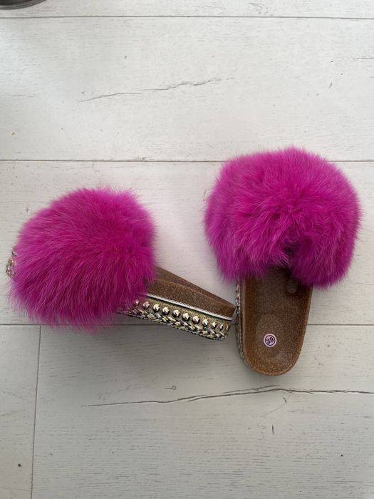Klapki buty sandały jenot naturalny fuksja 39,40