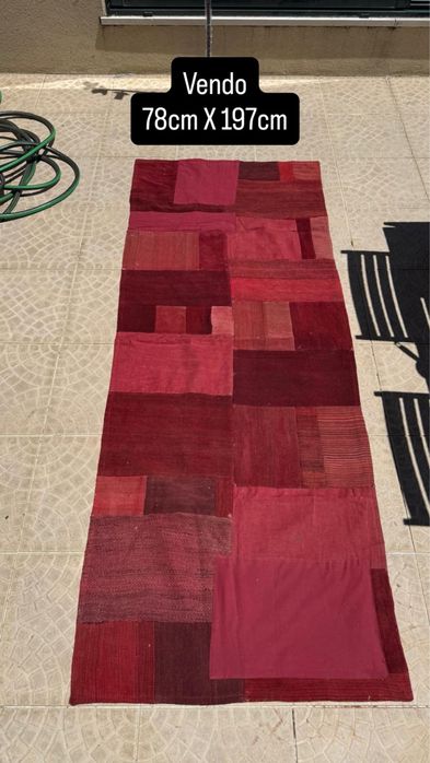 Tapetes Kilim patchwork com várias cores e medidas