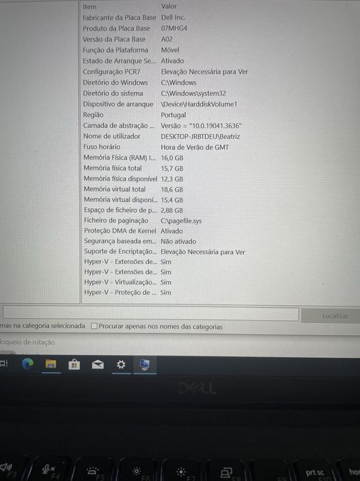 Portátil Dell Latitude 7520
