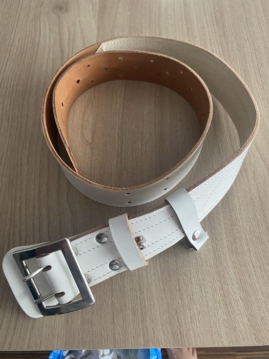 Nowy pas biały oficerski, policja roz3 127cm