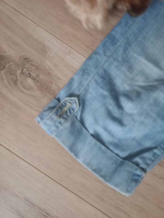 Spodnie - jeansowe rybaczki