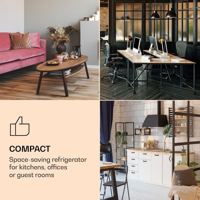 Nowa Lodówka Chlodziarka Klarstein Obsidian 72l do akademika Kampera