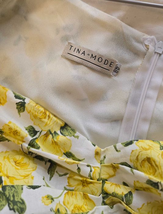 Sukienka żółta Bawełna