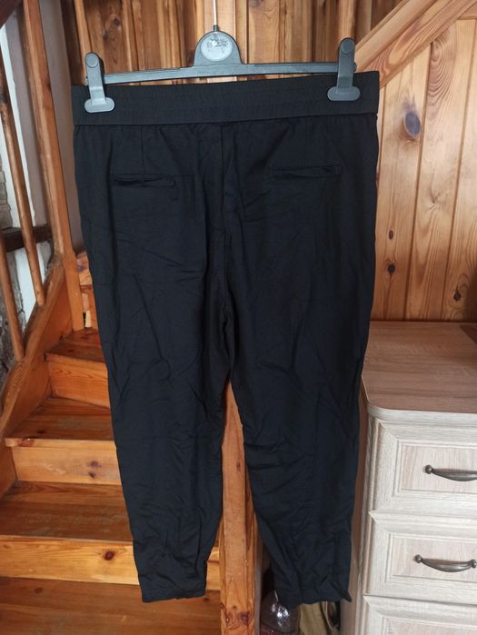 Spodnie damskie rybaczki czarne eleganckie r. L/XL