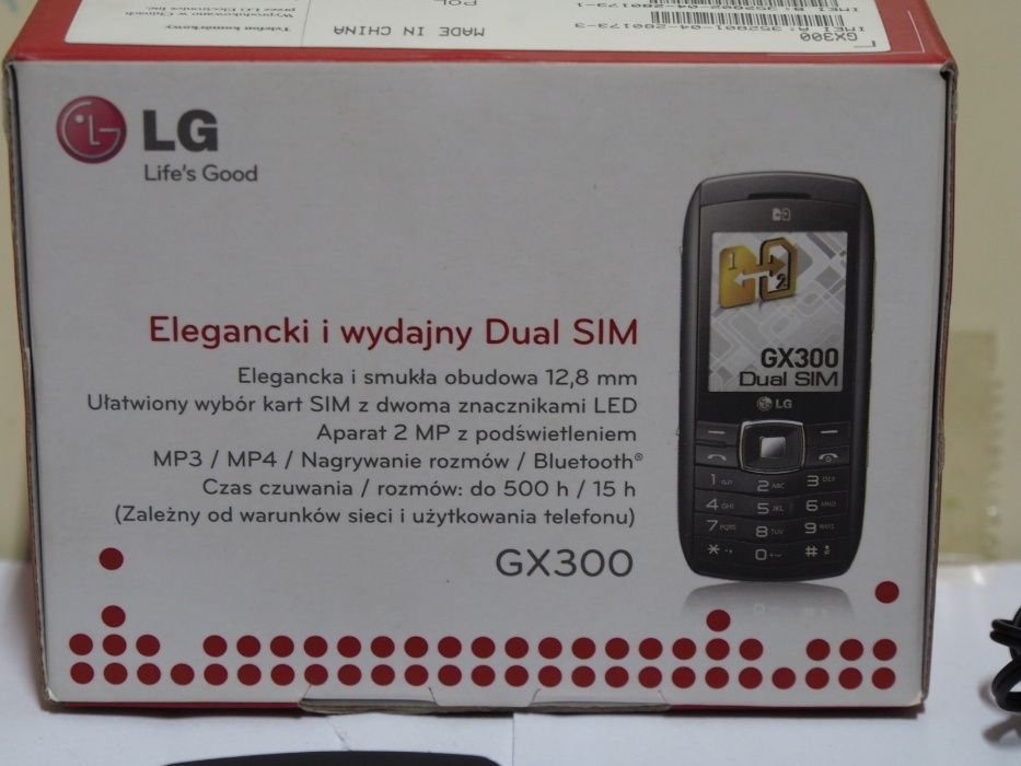 Telefon LG GX 300 Dual Sim Duos na 2 karty