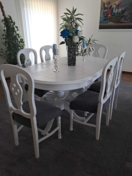 Conjunto de mesa/cadeiras de sala de jantar