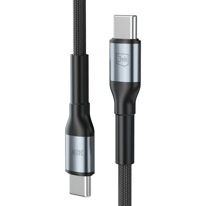 Kabel 3mk Hyper Cable N-SERIES USB-C / USB-C 2m 48V/5A 240W / czarny