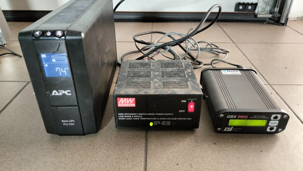 GPS-GBX pro.. Zasilacz MEA WEL MW..UPS APC 550 pro