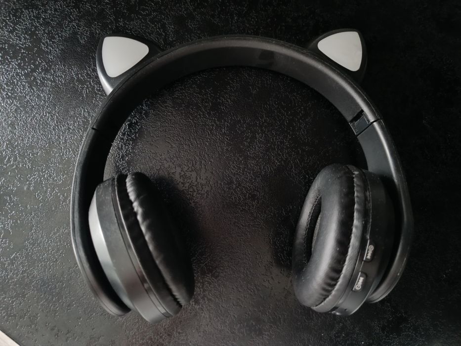 Słuchawki Bluetooth nauszne kotki