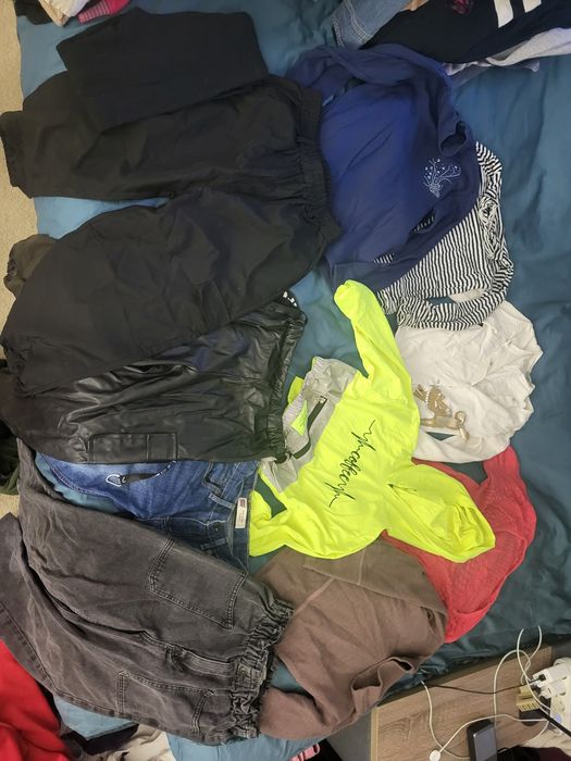 Лот брендового одягу на ріст 134 см: Levi's, Goldi, шкіряні та оверсай