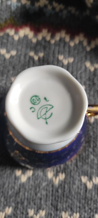 Цукорниця, чашки , Калина, кобальт, синий, сахарница