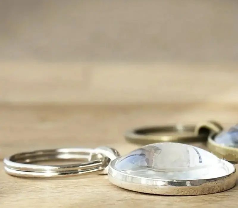 Porta chaves bússola náutica e yin yang