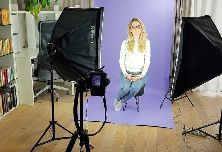 Набор постоянного света,софтбокс 60/90 на 5 ламп+лампы 45W-5шт