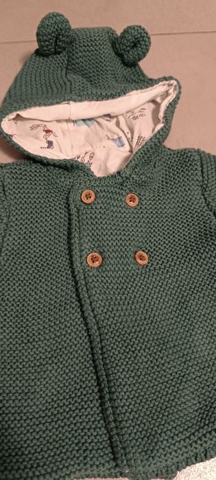 Sweter kurtka dzianinowa. M&S 68 cm