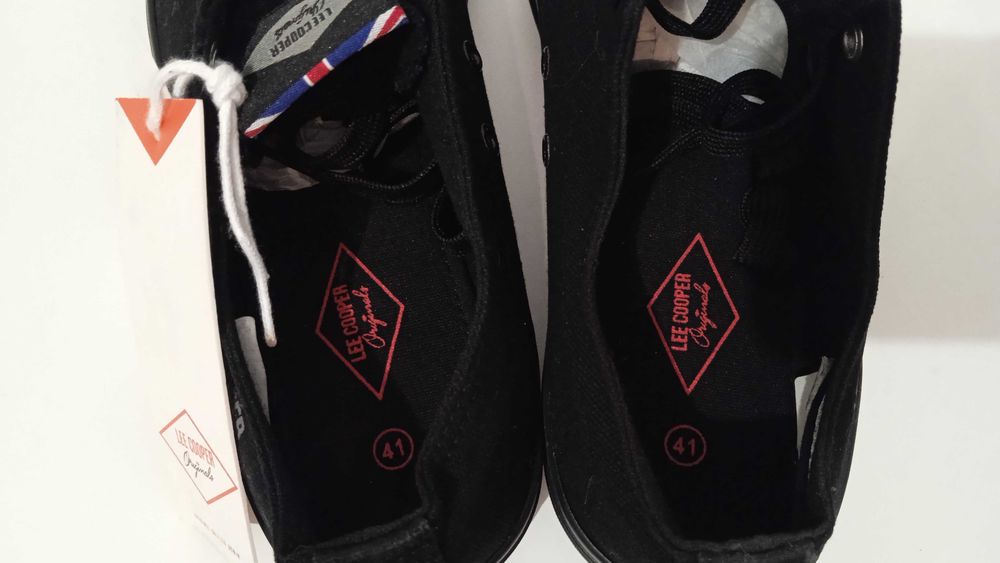 Czarne trampki Lee Cooper unisex r.41 Black sneakers