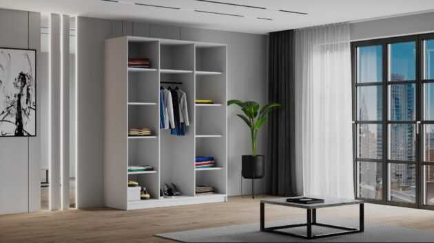 Darmowa dostawa!! Szafa trzydrzwiowy LIZA 150cm KOLOR BIAŁY