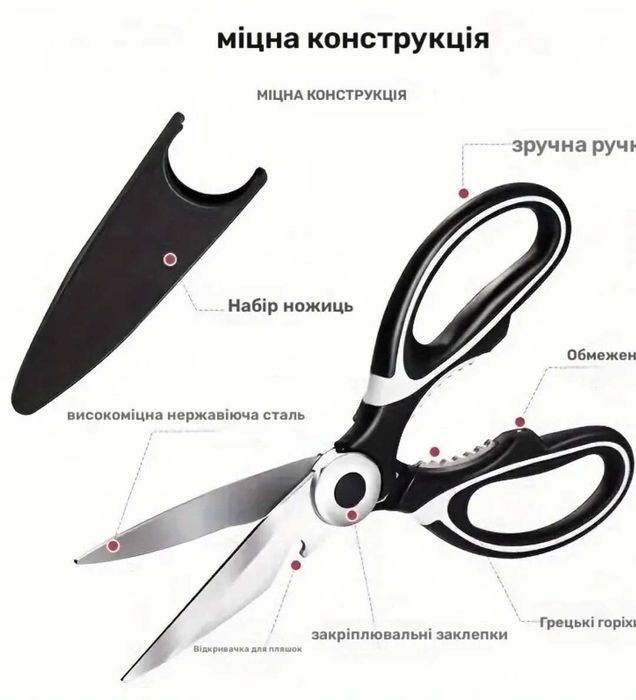 Кухонные ножницы в чехле – новые!