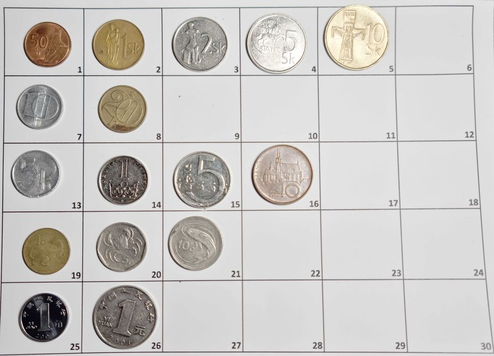 Монеты разные на обмен